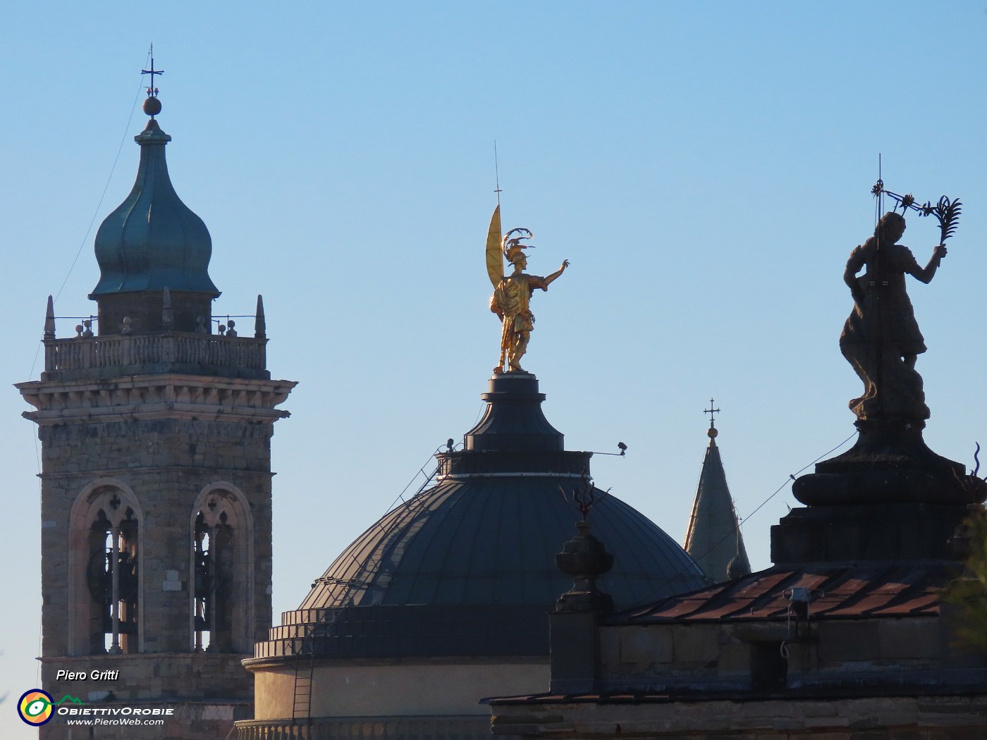 27 Campanili da sx Santa Maria Maggiore, Duomo, San Pancrazio.JPG